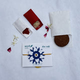 Blue Plantable Rakhi with Roli Chawal & Coco Disc
