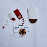 Round Plantable Handmade Rakhi with Roli Chawal & Coco Disc