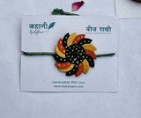 Round Plantable Handmade Rakhi with Roli Chawal & Coco Disc