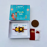 Plantable Rakhi for Kids in Panda Shape with Roli Chawal & Coco Disc