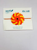 Orange Plantable Rakhi with Roli Chawal & Coco Disc