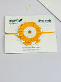 Yellow Plantable Rakhi with Roli Chawal & Coco Disc