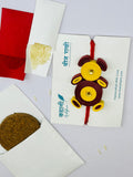 Plantable Rakhi for Kids in Panda Shape with Roli Chawal & Coco Disc