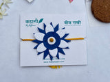 Blue Plantable Rakhi with Roli Chawal & Coco Disc