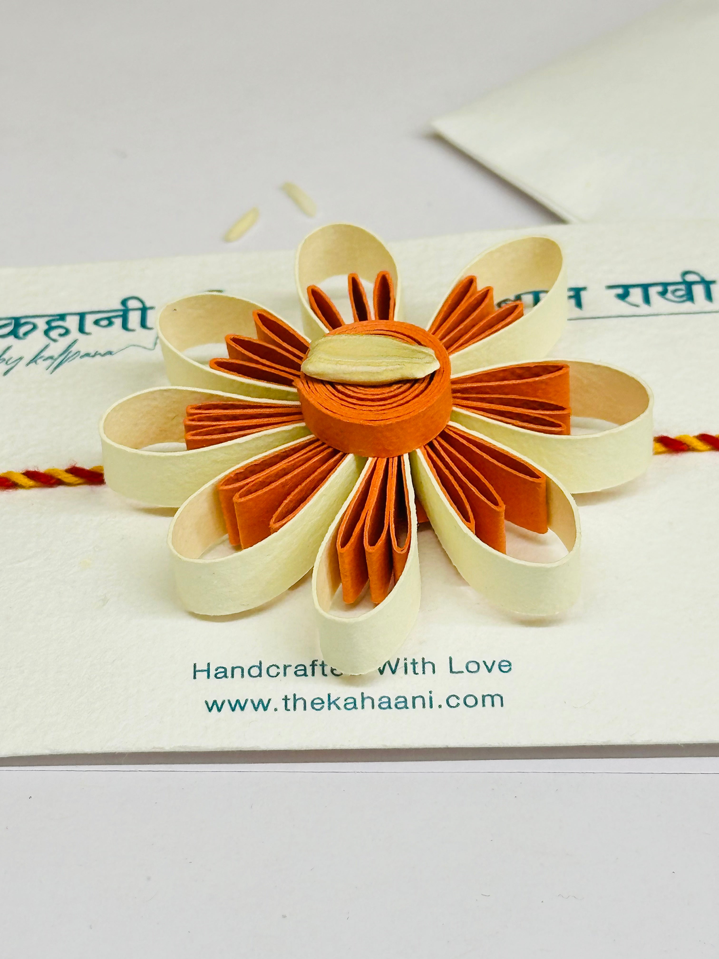 Maroon Plantable Rakhi with Roli Chawal & Coco Disc