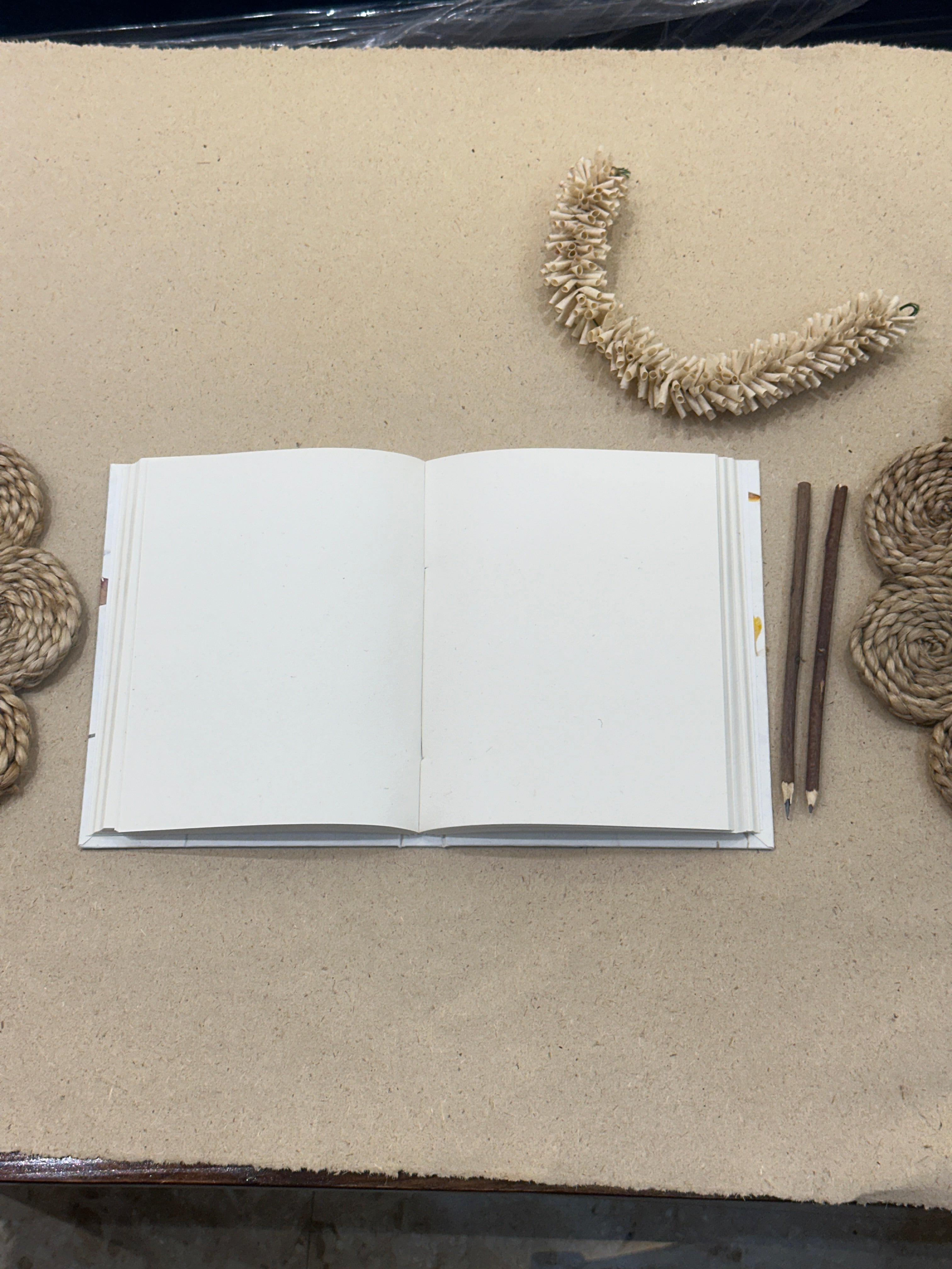 Handmade Paper Rose Petal Journal