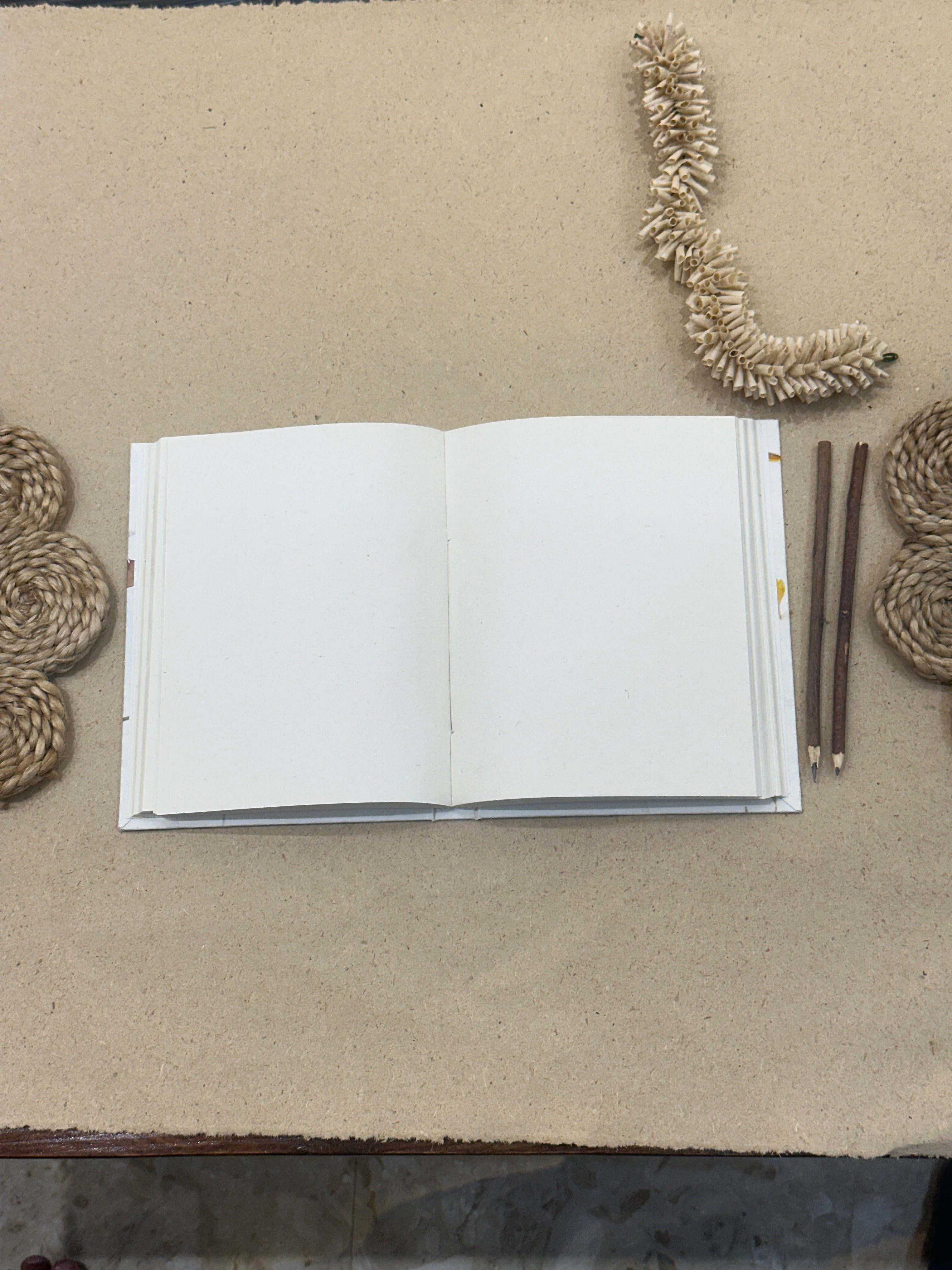 Handmade Paper Rose Petal Journal