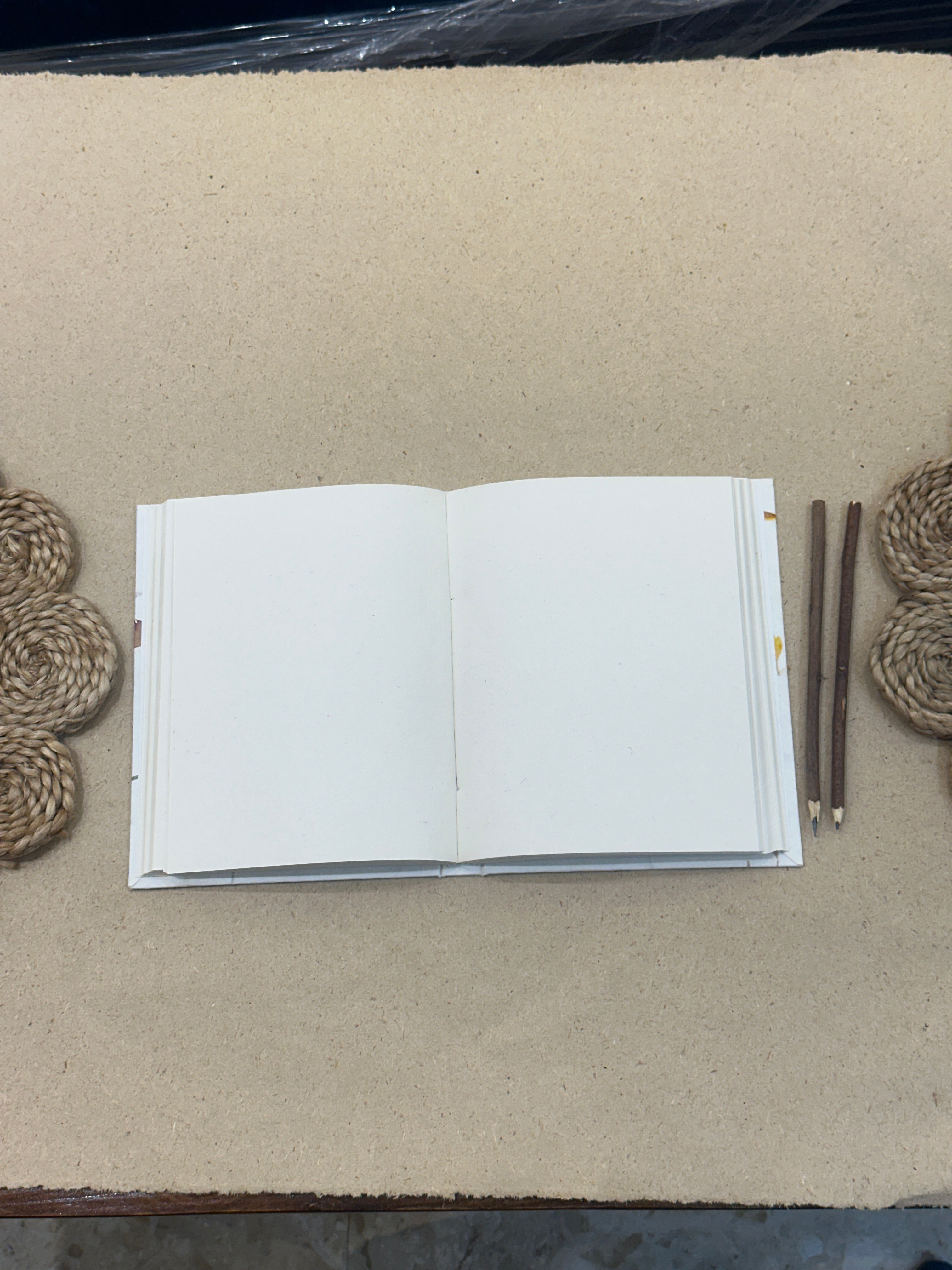 Handmade Paper Rose Petal Journal